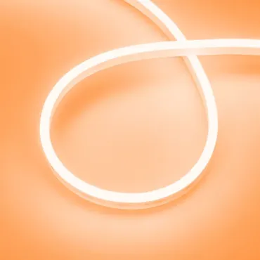 Светодиодная лента герметичная AURORA-PS-A120-12x6mm 24V Amber (10W/m, IP65, 2835, 5m) Arlight 036683