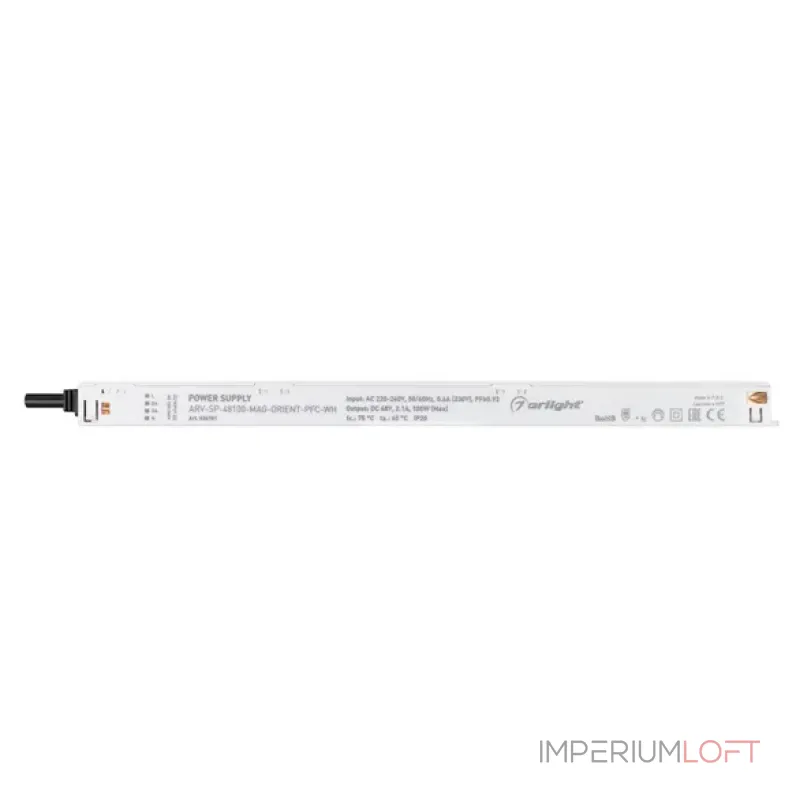 Блок питания ARV-SP-48100-MAG-ORIENT-PFC-WH (48V, 2.1A, 100W, IP20) Arlight 036701 Блок питания ARV-SP-48100-MAG-ORIENT-PFC-WH (48V, 2.1A, 100W, IP20) Arlight 036701