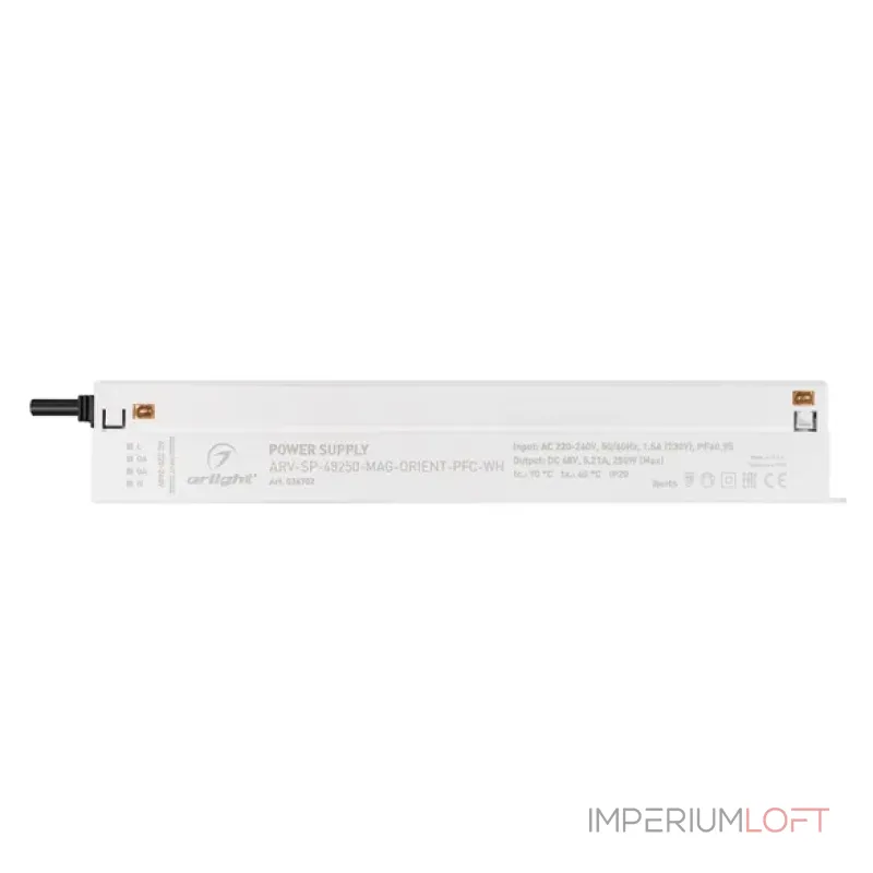 Блок питания ARV-SP-48250-MAG-ORIENT-PFC-WH (48V, 5.21A, 250W, IP20) Arlight 036702