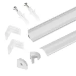 Профиль для светодиодной ленты с экраном ARH-KANT-H16-2000 ANOD+OPAL Arlight 036770