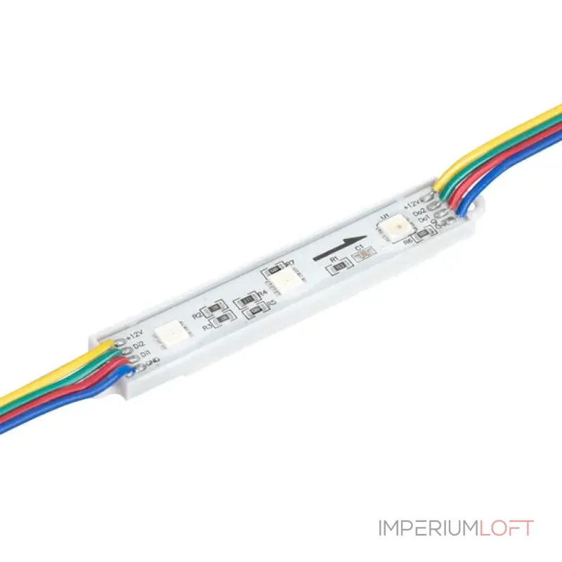 Модуль управляемый SPI-B3 12V RGB-RAM (0.6W, IP66, 120 deg) Arlight 036824