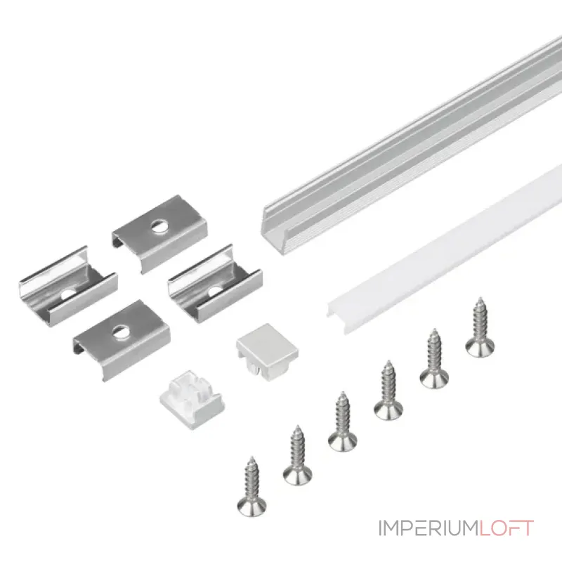 Профиль для светодиодной ленты с экраном SL-MINI-8-2000 ANOD+OPAL Arlight 036832