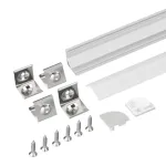 Профиль для светодиодной ленты с экраном SL-KANT-H16-2000 ANOD+OPAL Arlight 036843