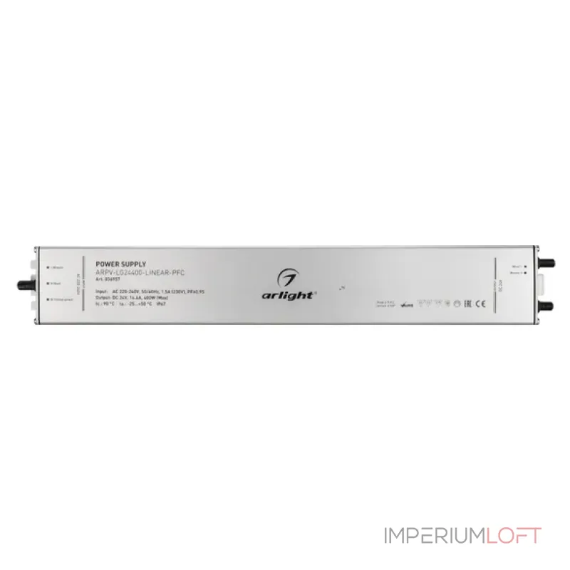 Блок питания ARPV-LG24400-LINEAR-PFC (24V, 16.6A, 400W, IP67) Arlight 036957