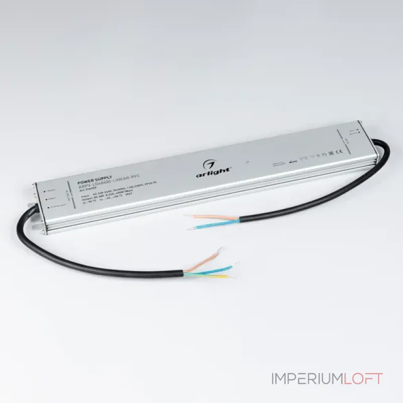 Блок питания ARPV-LG48400-LINEAR-PFC (48V, 8.33A, 400W, IP67) Arlight 036959 Блок питания ARPV-LG48400-LINEAR-PFC (48V, 8.33A, 400W, IP67) Arlight 036959