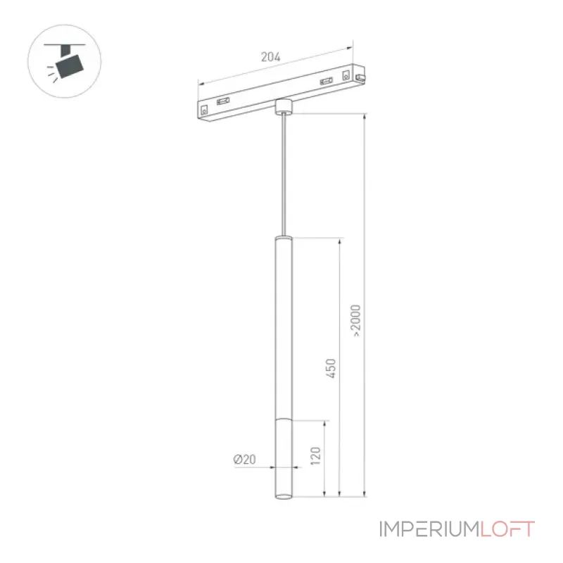 Подвесной светильник Arlight ORIENT STICK HANG 037038(1)