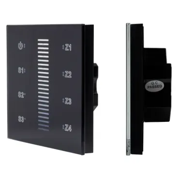Сенсорная панель DALI-901-11-ADDR-3SC-DIM-DT6-IN Black (BUS, IARL, IP20) Arlight 037189