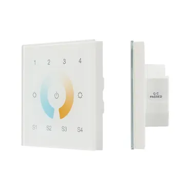 Сенсорная панель DALI-901-11-4G-4SC-MIX-DT8-IN White (BUS/230V, IARL, IP20) Arlight 037198