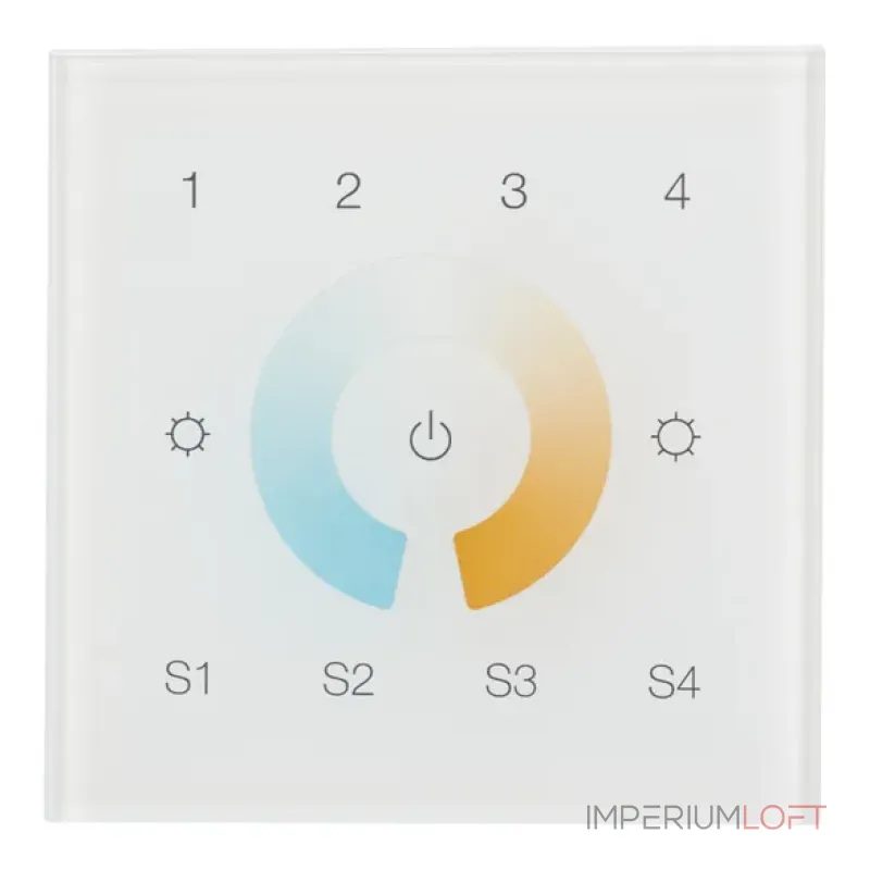 Сенсорная панель DALI-901-11-4G-4SC-MIX-DT8-IN White (BUS/230V, IARL, IP20) Arlight 037198