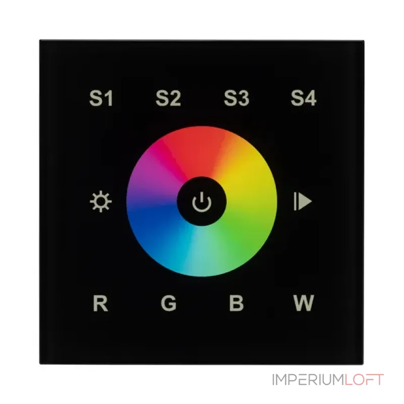 Сенсорная панель DALI-901-11-1G-4SC-RGBW-DT8-IN Black (BUS/230V, IARL, IP20) Arlight 037199