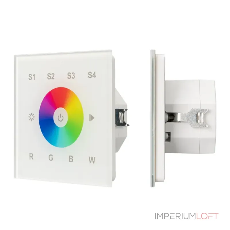 Сенсорная панель DALI-901-11-4G-RGBW-DT8-IN White (BUS/230V, IARL, IP20) Arlight 037202 Сенсорная панель DALI-901-11-4G-RGBW-DT8-IN White (BUS/230V, IARL, IP20) Arlight 037202