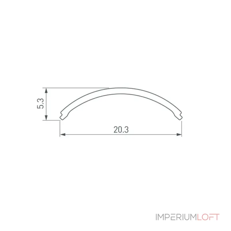 Рассеиватель ARH-KANT-H16-S Round Opal Arlight 037234