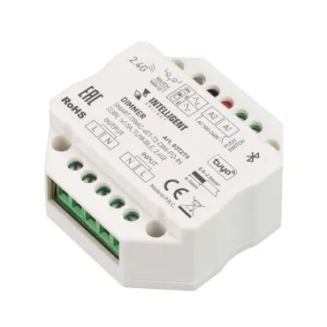 Диммер SMART-TRIAC-601-72-DIM-PD-IN (230V, 1x1.5A, TUYA BLE, 2.4G, IARL, IP20) Arlight 037279