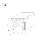 Магнитный трек MAG-ORIENT-TRACK-2620-1000 (WH) (IP20) Arlight 037308