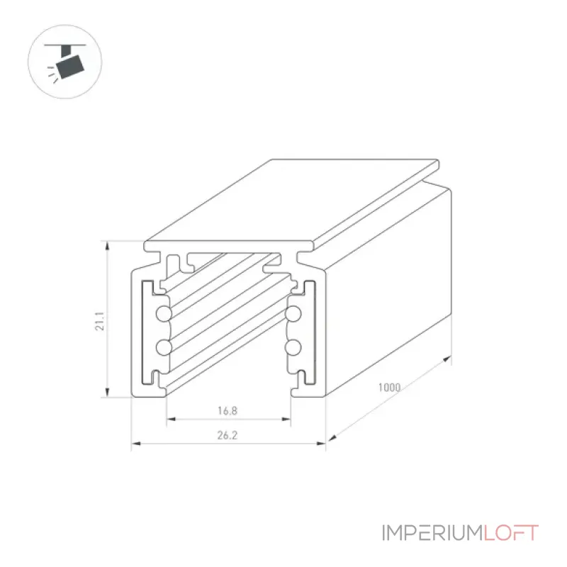 Магнитный трек MAG-ORIENT-TRACK-2620-1000 (WH) (IP20) Arlight 037308 Магнитный трек MAG-ORIENT-TRACK-2620-1000 (WH) (IP20) Arlight 037308