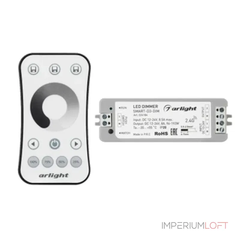 Пульт SMART-801-22-8SC-MULTI Black (3V, 2.4G, IARL, IP20) Arlight 037335