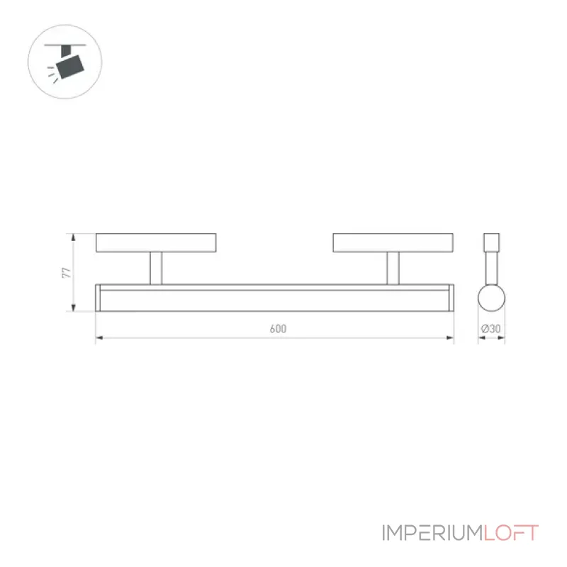 Трековый светильник Arlight ORIENT TUBE CORNER 37348