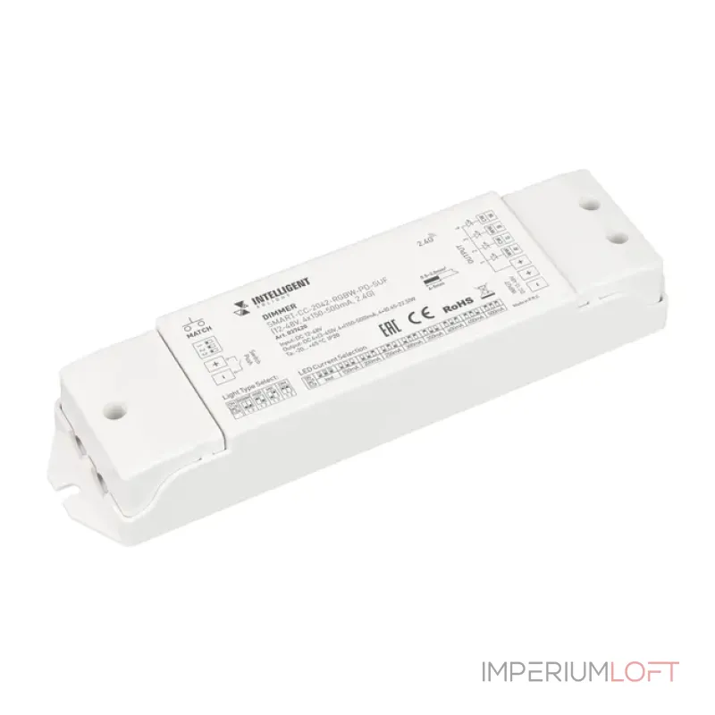 Диммер SMART-CC-2042-RGBW-PD-SUF (12-48V, 4x150-500mA, 2.4G, IARL, Контроллер) Arlight 037420 Диммер SMART-CC-2042-RGBW-PD-SUF (12-48V, 4x150-500mA, 2.4G, IARL, Контроллер) Arlight 037420