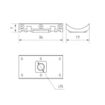 Крепление MOONLIGHT-HR-CEILING-CLIP-D25 Arlight 037473