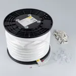 Светодиодная лента герметичная MOONLIGHT-TOP-A336-D25mm 48V Warm3000 360deg (12.5W/m, IP65, 2835, 20m, wire x1, Вывод прямой) Arlight 037562