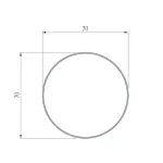 Рассеиватель SL-ROUND-D70-360deg-2000 OPAL Arlight 037771