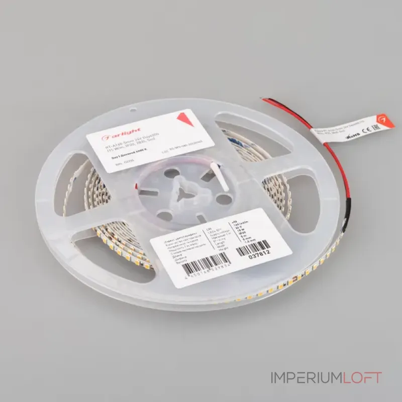 Светодиодная лента RT-A160-5mm 24V Day4000 (15W/m, IP20, 2835, 5m) Arlight 037812