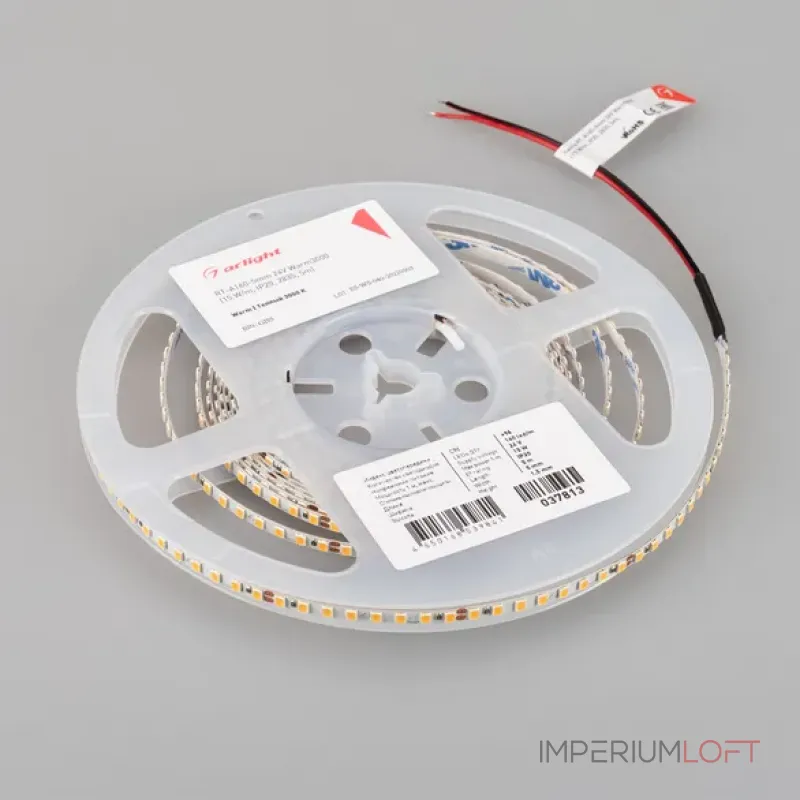Светодиодная лента RT-A160-5mm 24V Warm3000 (15W/m, IP20, 2835, 5m) Arlight 037813 Светодиодная лента RT-A160-5mm 24V Warm3000 (15W/m, IP20, 2835, 5m) Arlight 037813