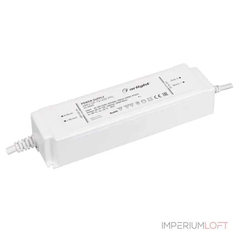 Блок питания ARPJ-SP-721400-PFC (100W, 36-72V, 1.4A, IP67) Arlight 037893 Блок питания ARPJ-SP-721400-PFC (100W, 36-72V, 1.4A, IP67) Arlight 037893
