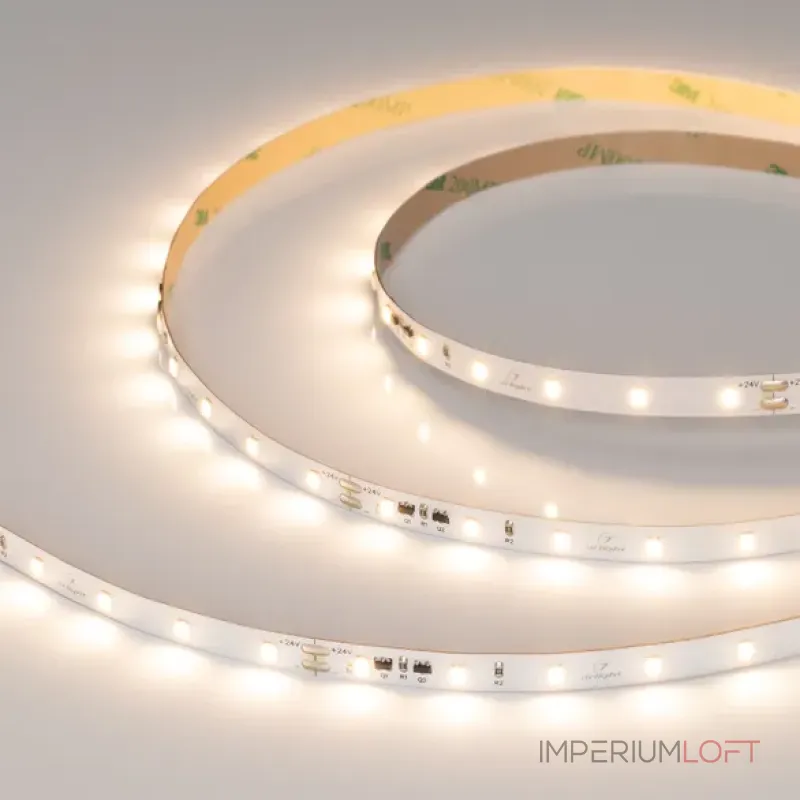 Светодиодная лента IC-A60-8mm 24V Warm3000 (4.8W/m, IP20, 2835, 10m, стабилизированная) Arlight 037957 Светодиодная лента IC-A60-8mm 24V Warm3000 (4.8W/m, IP20, 2835, 10m, стабилизированная) Arlight 037957
