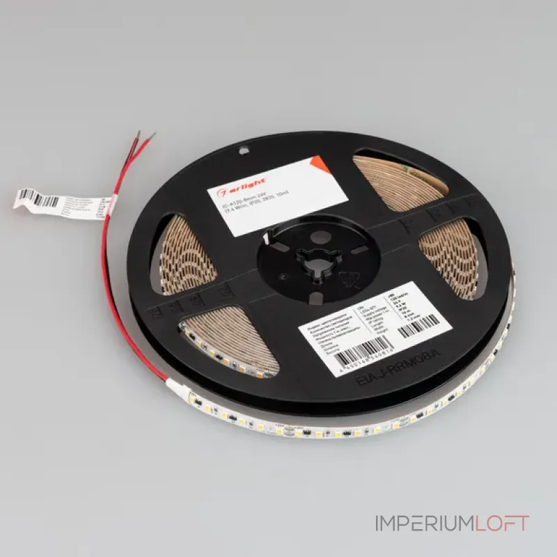 Светодиодная лента IC-A120-8mm 24V Day5000 (9.6W/m, IP20, 2835, 10m, стабилизированная) Arlight 037962