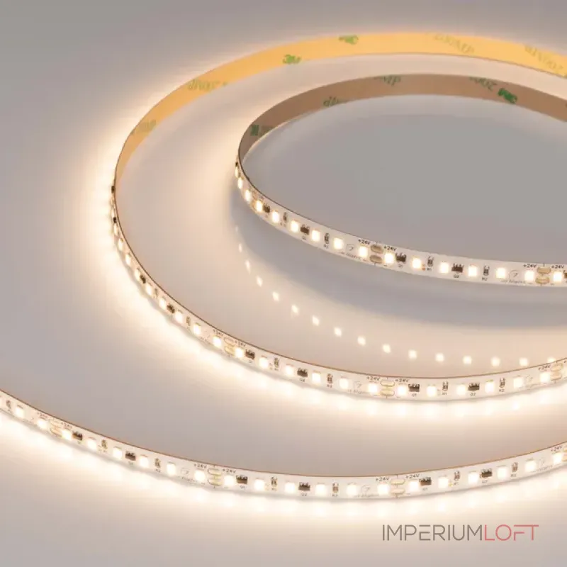 Светодиодная лента IC-A120-8mm 24V Warm2700 (9.6W/m, IP20, 2835, 10m, стабилизированная) Arlight 037965 Светодиодная лента IC-A120-8mm 24V Warm2700 (9.6W/m, IP20, 2835, 10m, стабилизированная) Arlight 037965