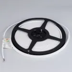 Светодиодная лента герметичная MOONLIGHT-SIDE-A168-4x10mm 24V Red (7.2W/m, IP65, 5m, wire x2, Вывод прямой) Arlight 038313