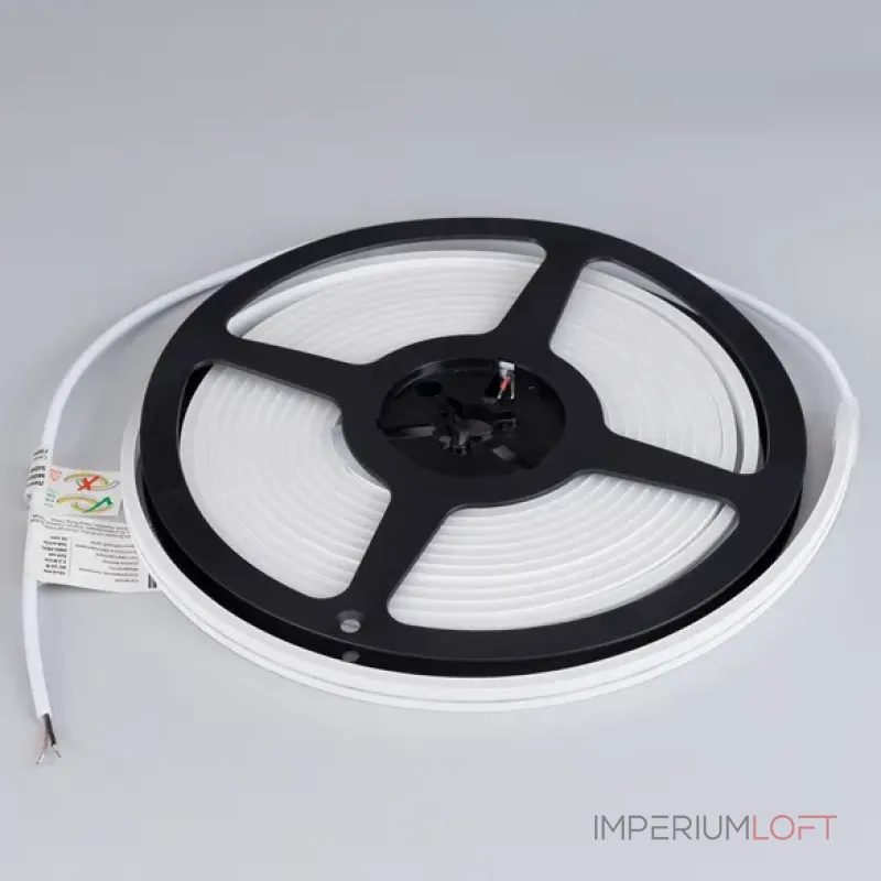 Светодиодная лента герметичная MOONLIGHT-SIDE-A168-4x10mm 24V Red (7.2W/m, IP65, 5m, wire x2, Вывод прямой) Arlight 038313