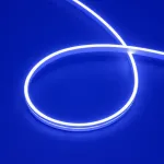 Светодиодная лента герметичная MOONLIGHT-SIDE-A168-4x10mm 24V Blue (7.2W/m, IP65, 5m, wire x2, Вывод прямой) Arlight 038314