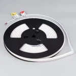 Светодиодная лента герметичная MOONLIGHT-TOP-X320-11x7mm 24V Warm3000 (10W/m, IP65, CSP, 5m, wire x2) Arlight 038317