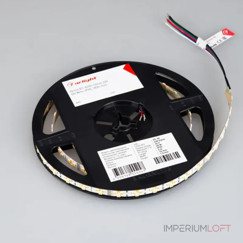 Светодиодная лента RT-A240-10mm 24V Warm-MIX (20W/m, IP20, 2835, 5m, Изменяемая ЦТ) Arlight 038400 Светодиодная лента RT-A240-10mm 24V Warm-MIX (20W/m, IP20, 2835, 5m, Изменяемая ЦТ) Arlight 038400