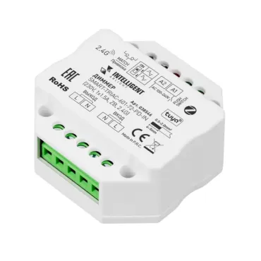 Диммер SMART-TRIAC-601-72-PD-IN (230V, 1x1.5A, ZB, 2.4G, IARL, IP20) Arlight 038546 Диммер SMART-TRIAC-601-72-PD-IN (230V, 1x1.5A, ZB, 2.4G, IARL, IP20) Arlight 038546