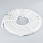 Светодиодная лента герметичная MOONLIGHT-TOP-A140-16x15mm 24V Warm3500 (9.6W/m, IP65, 2835, 5m, wire x1, Вывод вниз) Arlight 038604