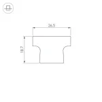 Рассеиватель ARH-FLOOR27-H28 OPAL Arlight 038703