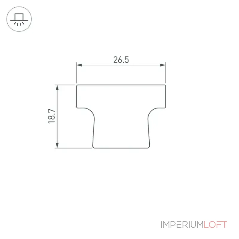 Рассеиватель ARH-FLOOR27-H28 OPAL Arlight 038703