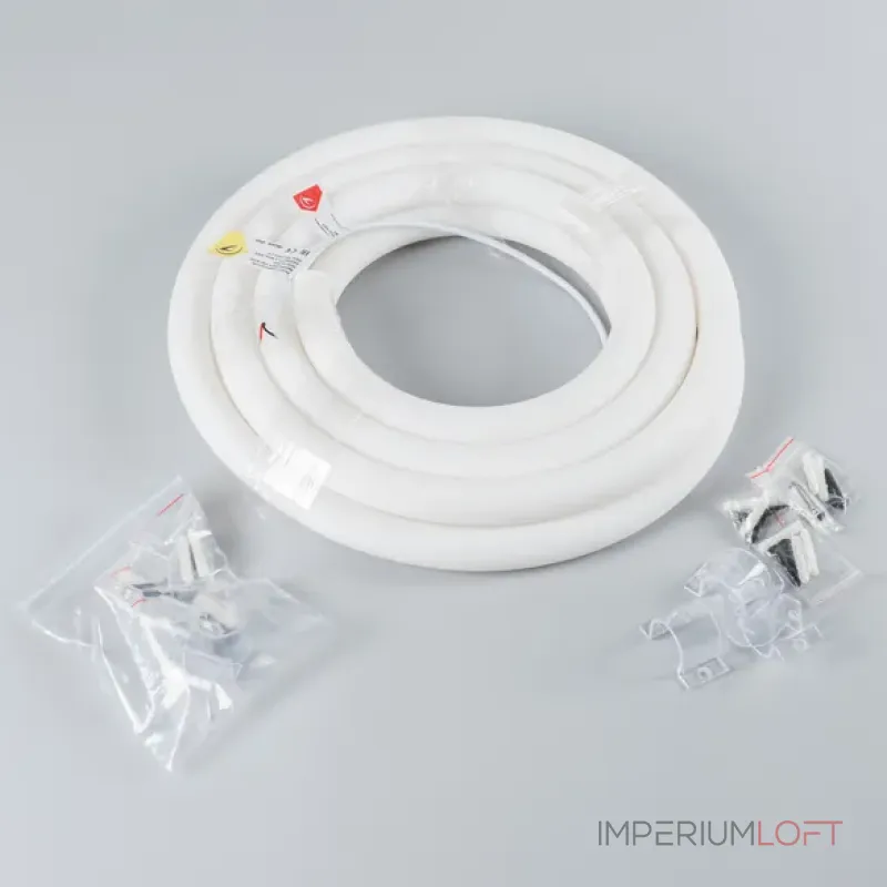 Светодиодная лента герметичная MOONLIGHT-TOP-A336-D25mm 24V Warm2700 360deg (14.4W/m, IP65, 2835, 5m, wire x1, Вывод прямой) Arlight 038747