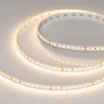 Светодиодная лента RT-A128-8mm 24V Warm2700 (10W/m, IP20, 5m, высок.эфф.150 лм/Вт) Arlight 038759(1)