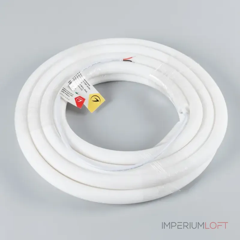 Светодиодная лента герметичная MOONLIGHT-TOP-A336-D18mm 24V Warm2300 360deg (14.4W/m, IP65, 2835, 5m, wire x1, Вывод прямой) Arlight 038761