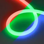Светодиодная лента герметичная MOONLIGHT-TOP-G280-D18mm 24V RGB 360deg (13W/m, IP65, 3838, 5m, wire x1, Вывод прямой) Arlight 038762