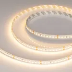 Светодиодная лента RT-A144-10mm 24V Warm2700 (7.7W/m, IP20, 2835, 5m, высок.эфф.200 лм/Вт) Arlight 038781