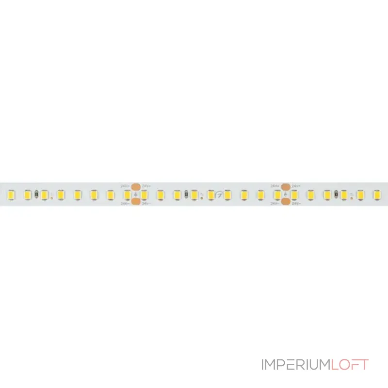 Светодиодная лента RT-A144-10mm 24V Warm3000 (7.7W/m, IP20, 2835, 5m, высок.эфф.200 лм/Вт) Arlight 038782