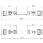 Коннектор питания ARL-LINE-3pin-3000-CON-MF (230V, IP66) Arlight 038888