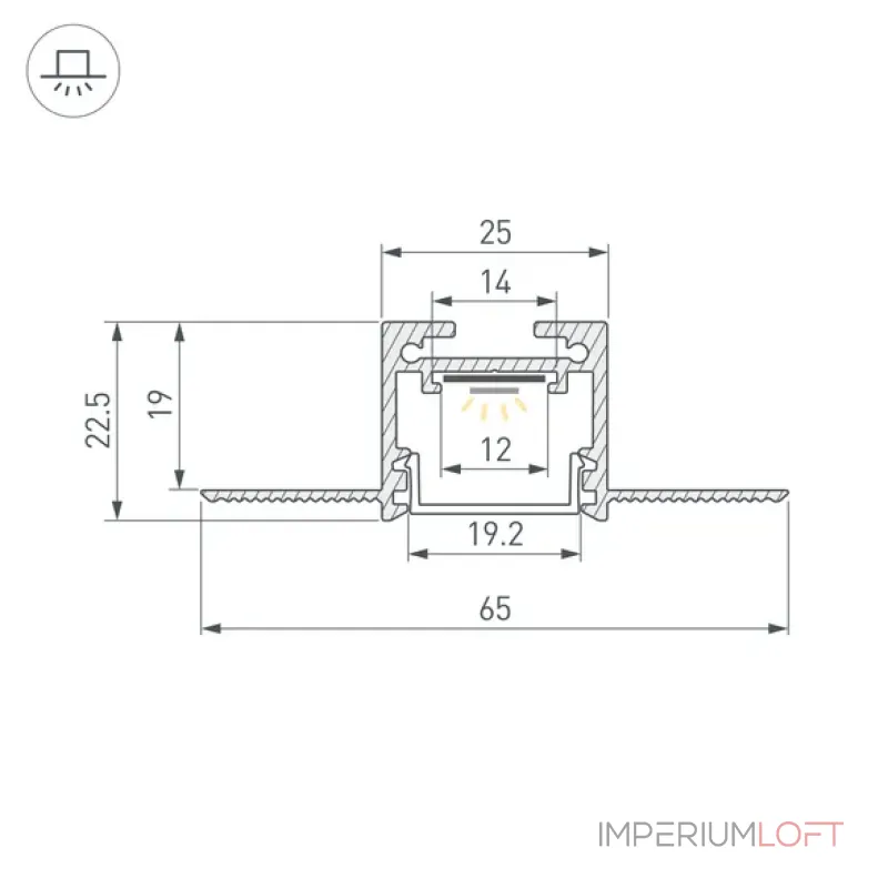 Профиль для светодиодной ленты SL-LINIA20-FANTOM-2500 BLACK Arlight 039071 Профиль для светодиодной ленты SL-LINIA20-FANTOM-2500 BLACK Arlight 039071