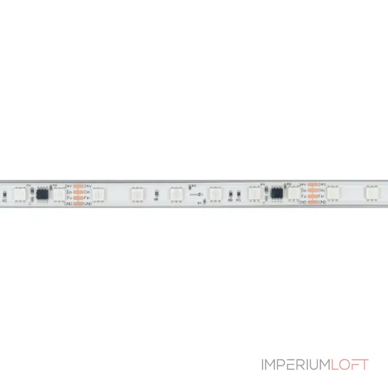 Светодиодная лента герметичная SPI-PS-B60-12mm 24V RGB-PX6-BPT (12W/m, IP67, 5060, 5m, бегущий огонь) Arlight 039181