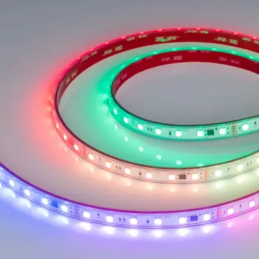 Светодиодная лента герметичная DMX-PS-B60-12mm 24V RGB-PX6 (14W/m, IP67, 5060, 5m) Arlight 039182